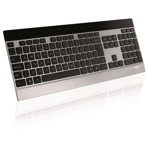 E9270P, RF Wireless, QWERTZ, Universale, Nero, Argento, Alluminio, Acciaio inossidabile, 10m - Foto 4
